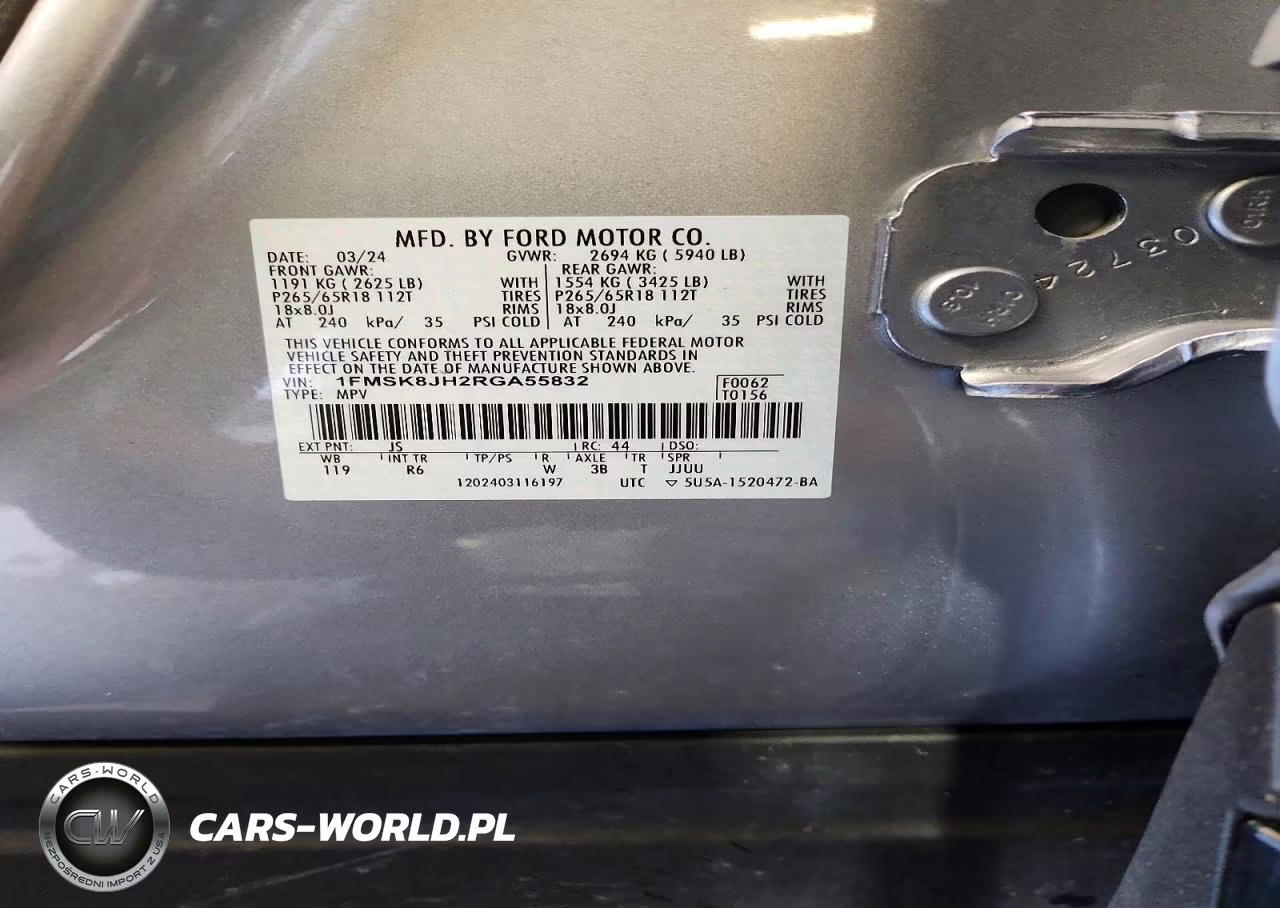 2024 Ford Explorer Timberline VIN:1FMSK8JH2RGA55832 - 14