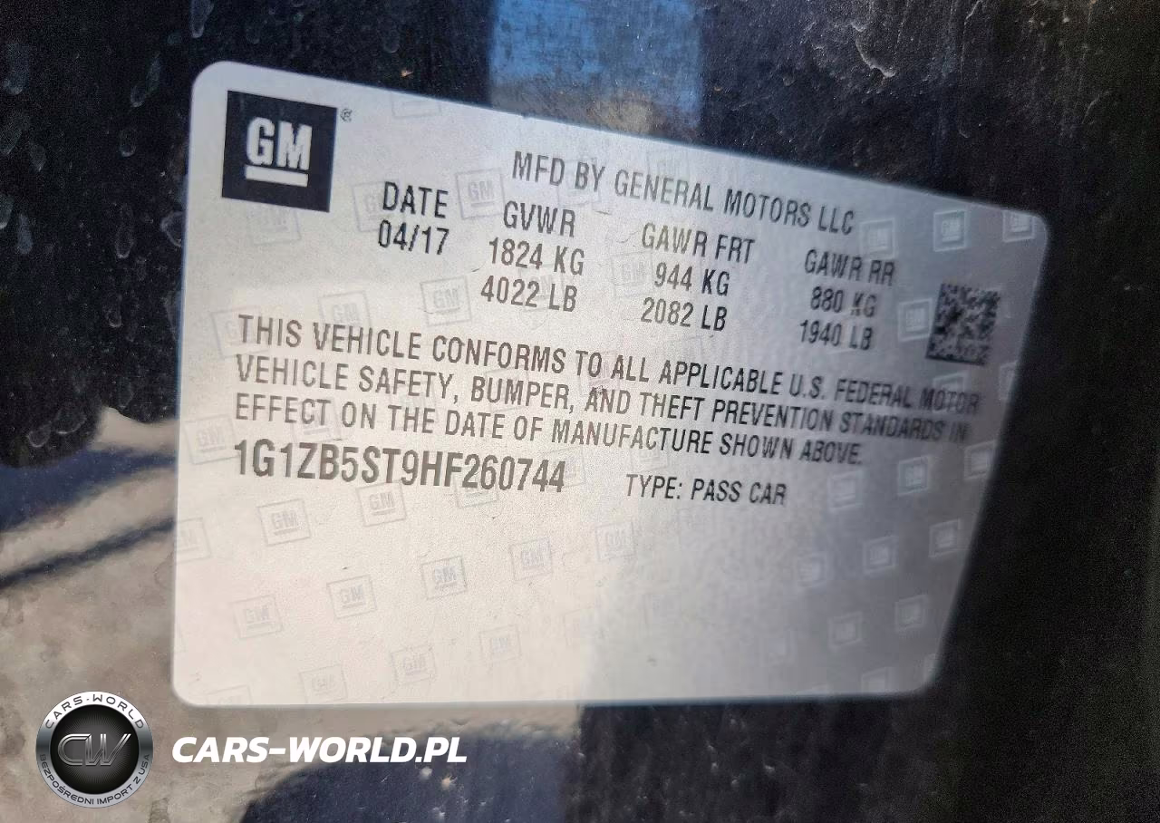 2017 Chevrolet Malibu VIN:1G1ZB5ST9HF260744 - 12