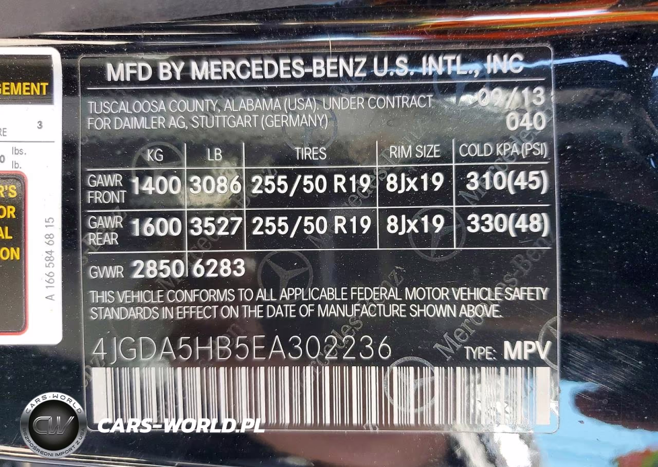 2014 Mercedes-Benz Ml 350 4Matic VIN:4JGDA5HB5EA302236 - 14