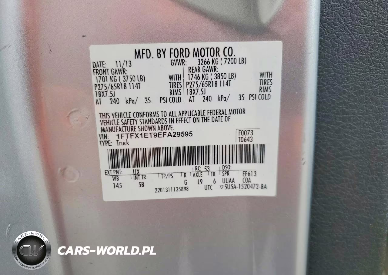 2014 Ford F150 Super Cab VIN:1FTFX1ET9EFA29595 - 12