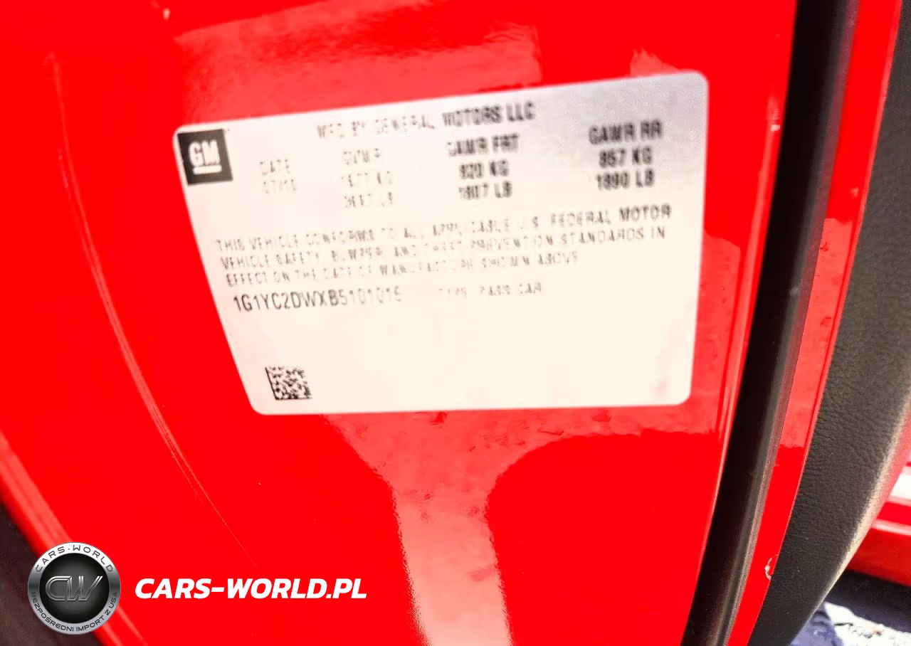 2011 Chevrolet Corvette VIN:1G1YC2DWXB5101016 - 12