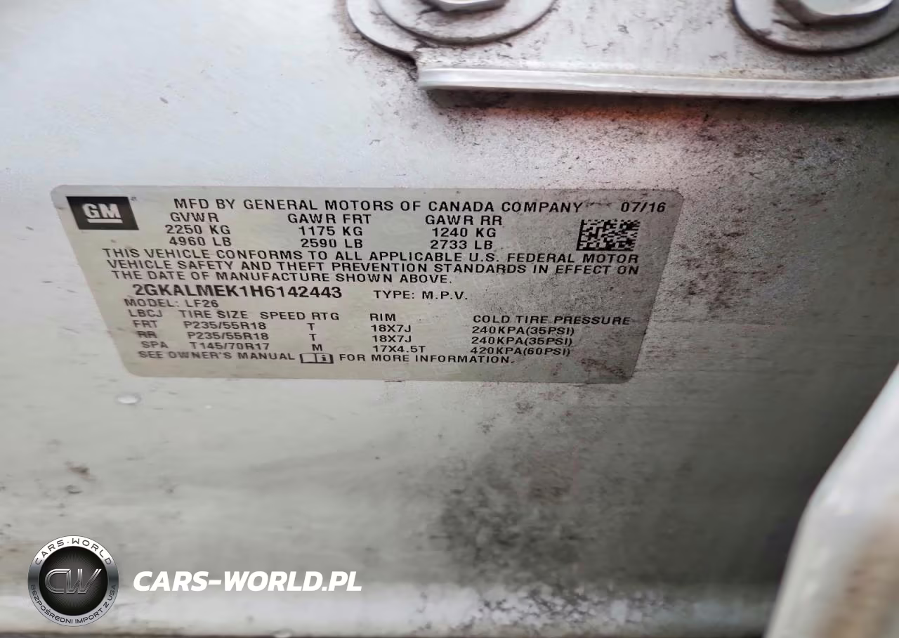 2017 GMC Terrain Sle VIN:2GKALMEK1H6142443 - 13