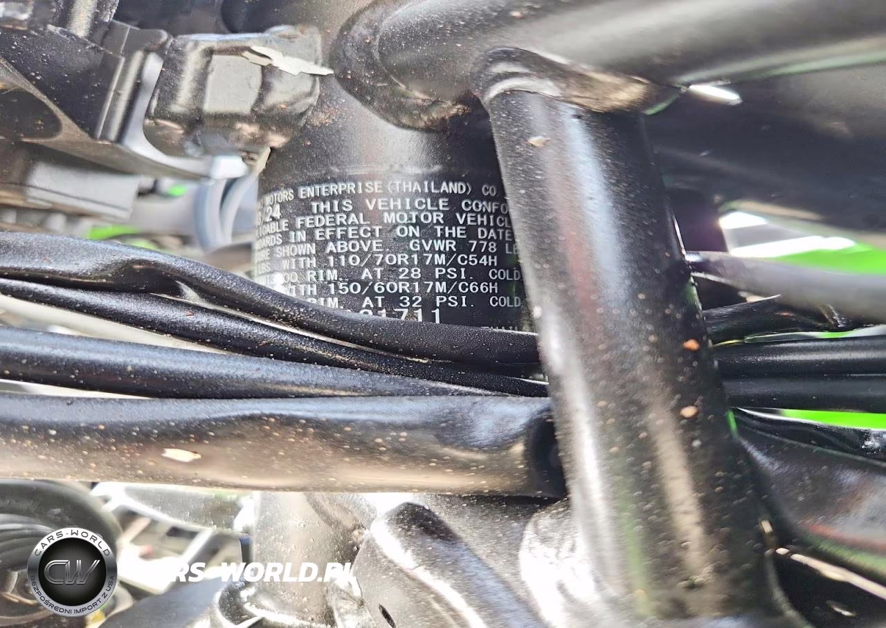 2024 Kawasaki Ex500 A VIN:ML5EXGJ19RDA21711 - 8