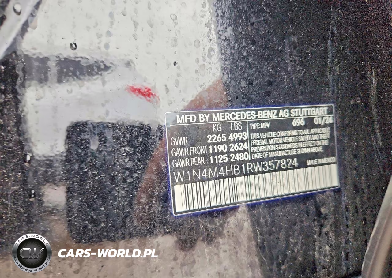 2024 Mercedes-Benz Glb 250 4Matic VIN:W1N4M4HB1RW357824 - 12