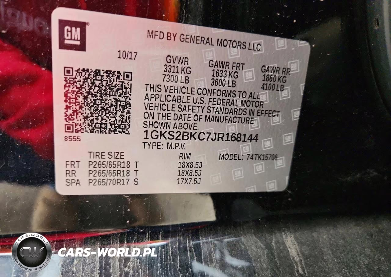 2018 GMC Yukon Slt VIN:1GKS2BKC7JR168144 - 14
