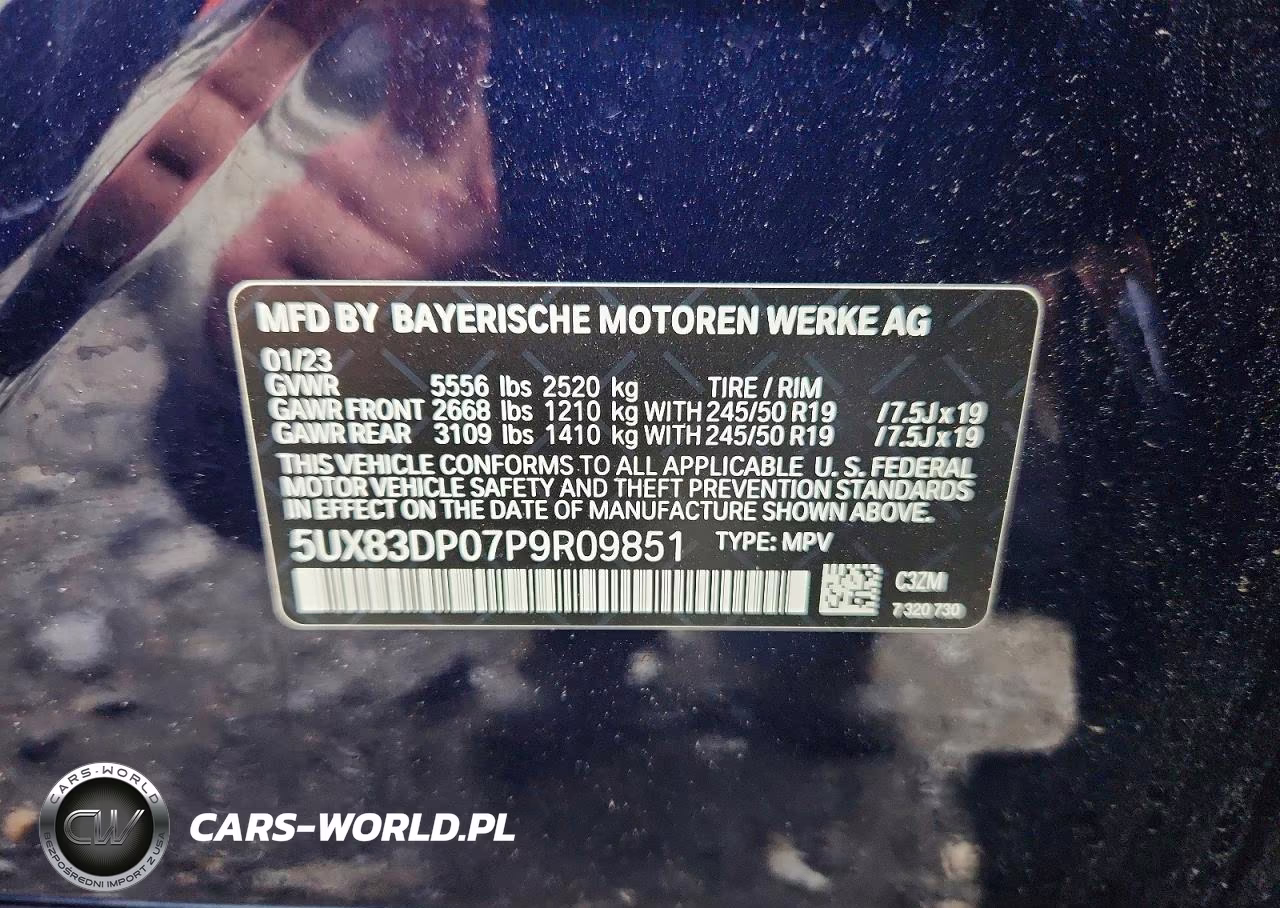 2023 BMW X3 M40I VIN:5UX83DP07P9R09851 - 13