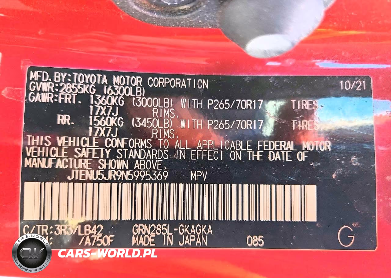 2022 Toyota 4Runner Sr5 Premium VIN:JTENU5JR9N5995369 - 14