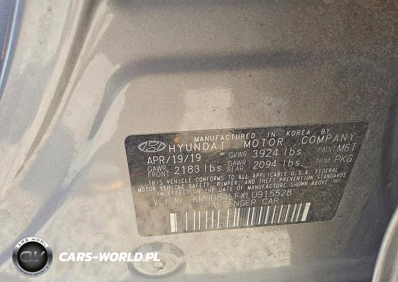 2020 Hyundai Elantra Sel VIN:KMHD84LFXLU915528 - 12