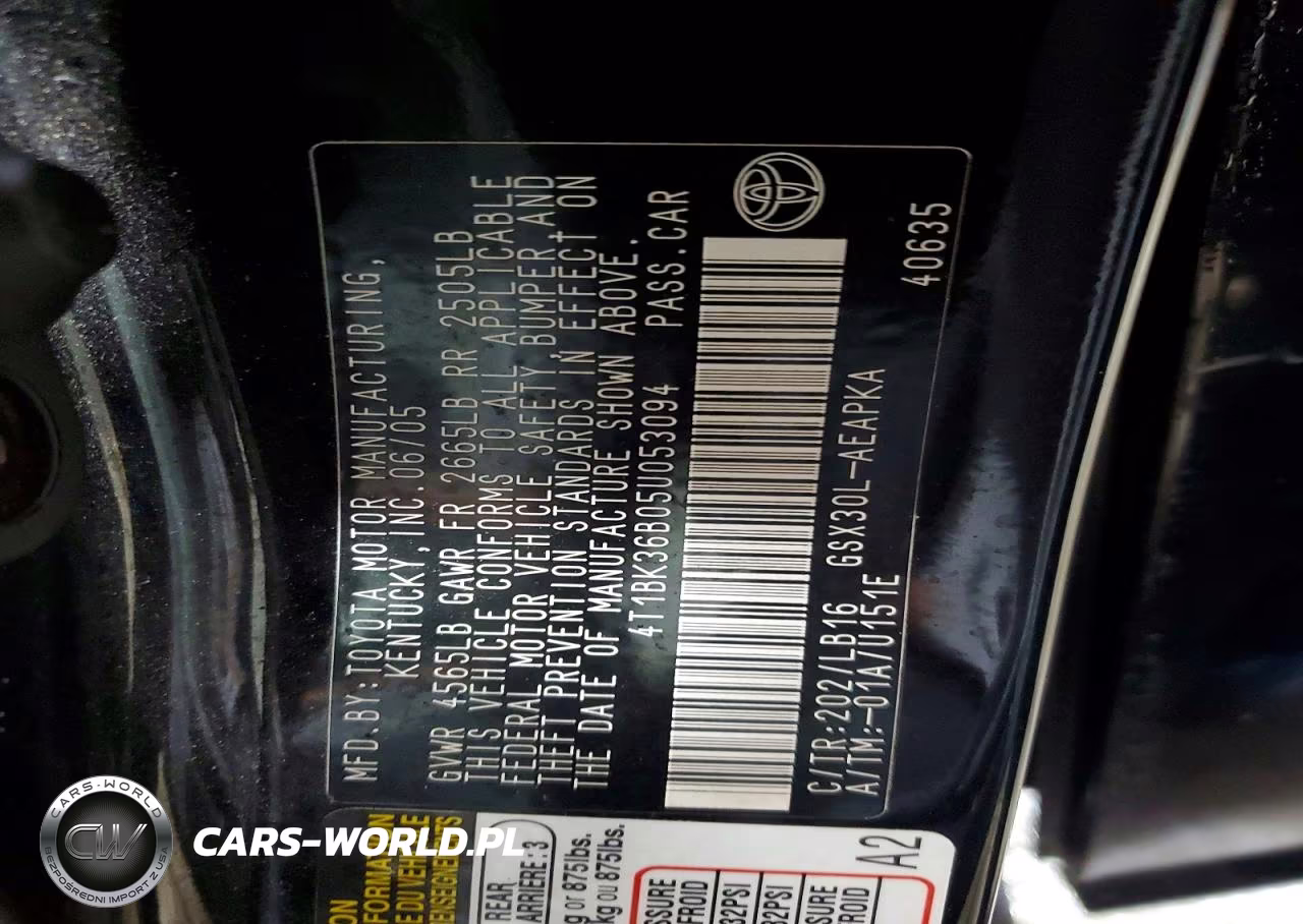 2005 Toyota Avalon Limited VIN:4T1BK36B05U053094 - 12