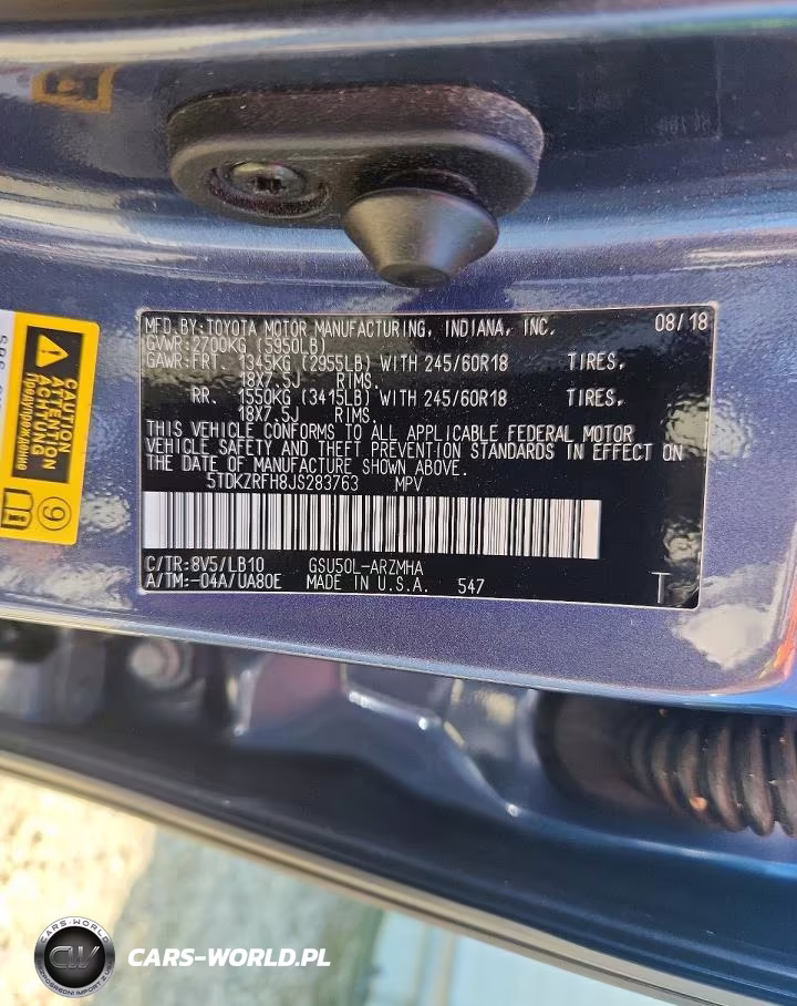 2018 Toyota Highlander Xle VIN:5TDKZRFH8JS283763 - 13