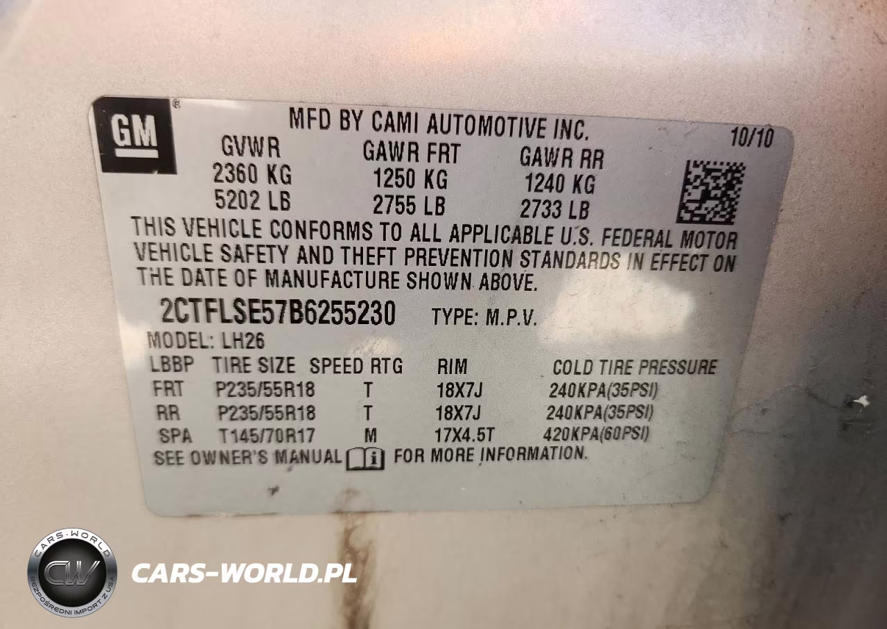 2011 GMC Terrain Sle VIN:2CTFLSE57B6255230 - 13
