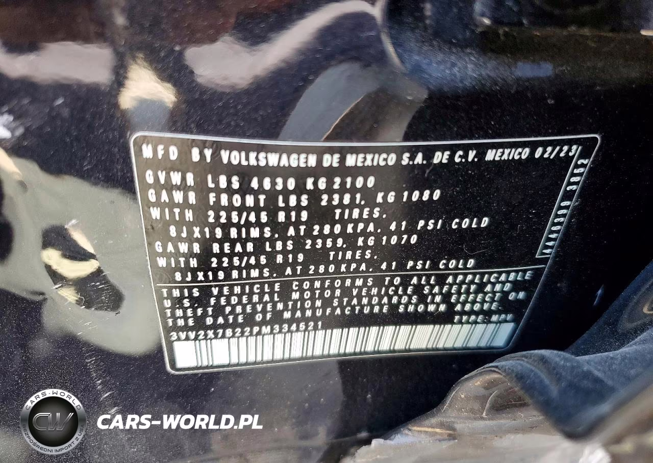 2023 Volkswagen Taos Sel VIN:3VV2X7B22PM334521 - 14