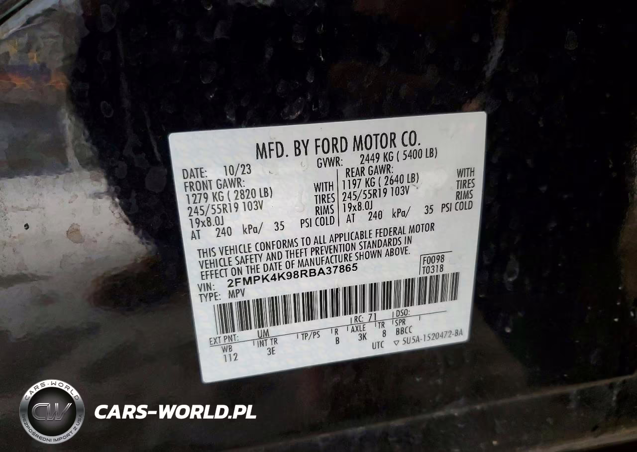 2024 Ford Edge Titanium VIN:2FMPK4K98RBA37865 - 13