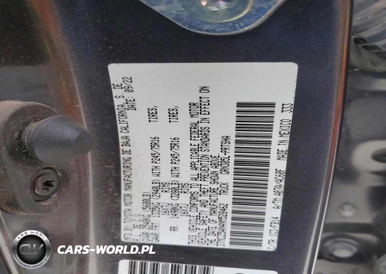2022 Toyota Tacoma Sr V6 VIN:3TMCZ5AN4NM528462 - 12