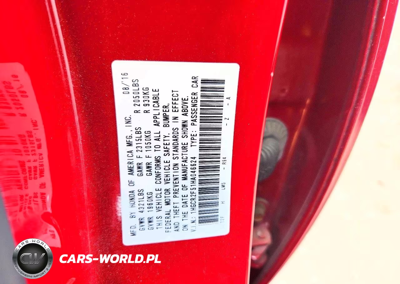 2017 Honda Accord Sport VIN:1HGCR2F51HA046624 - 12