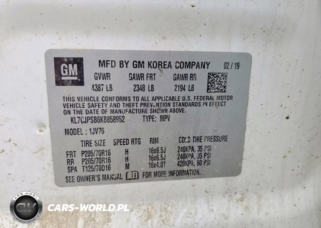 2019 Chevrolet Trax 1Lt VIN:KL7CJPSB6KB858952 - 14