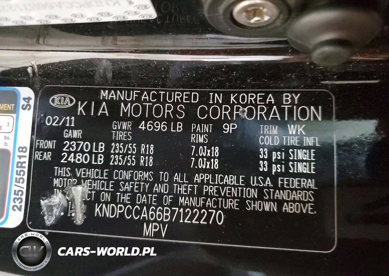 2011 Kia Sportage Sx VIN:KNDPCCA66B7122270 - 13