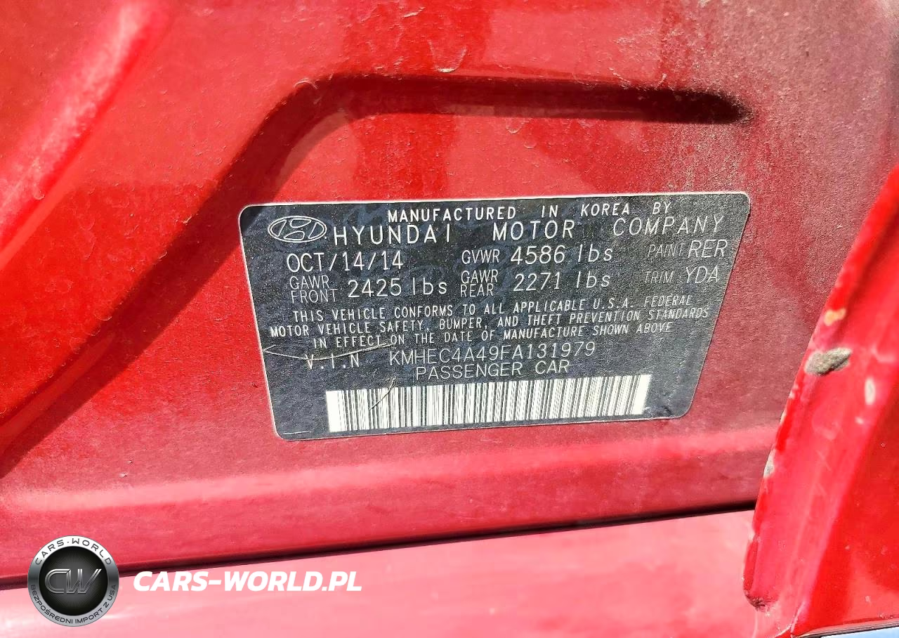 2015 Hyundai Sonata Hybrid Base VIN:KMHEC4A49FA131979 - 12