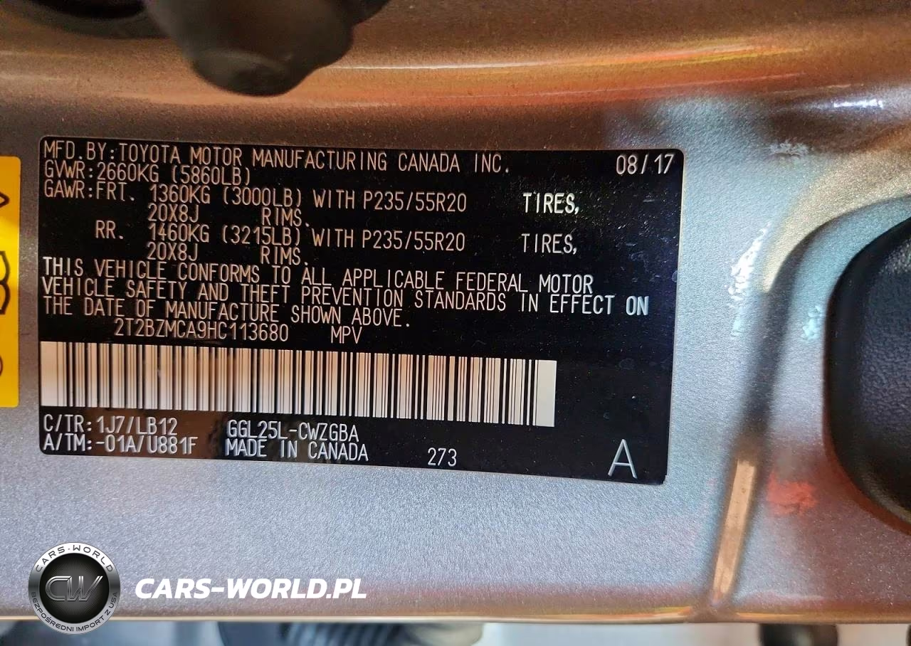 2017 Lexus Rx 350 Base VIN:2T2BZMCA9HC113680 - 13