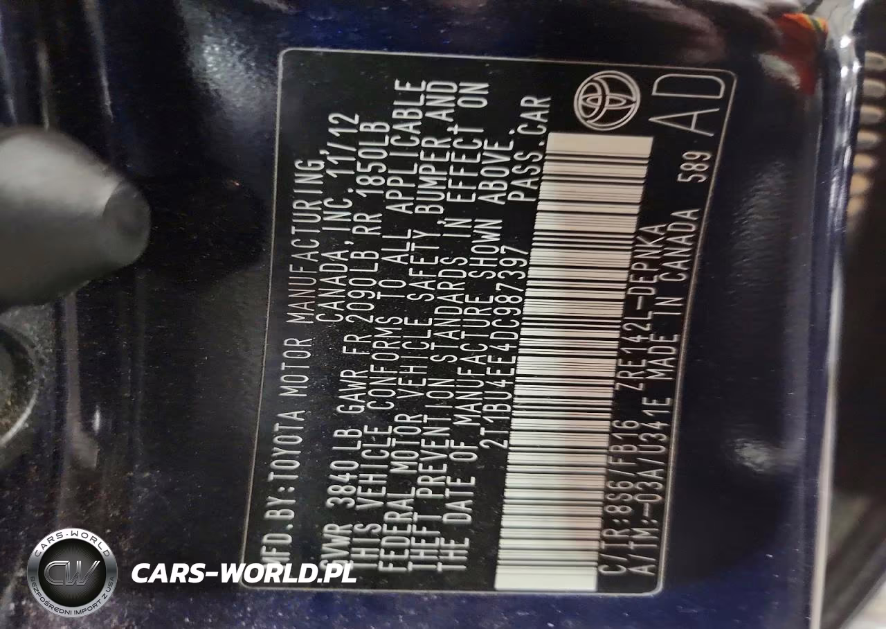 2013 Toyota Corolla Le VIN:2T1BU4EE4DC987397 - 13