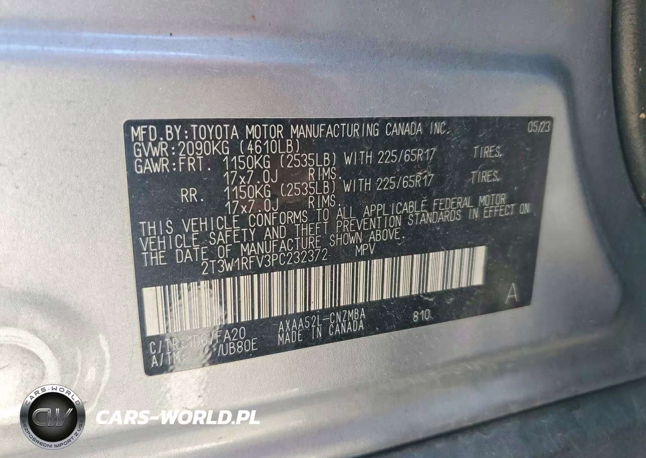 2023 Toyota Rav4 Xle VIN:2T3W1RFV3PC232372 - 13