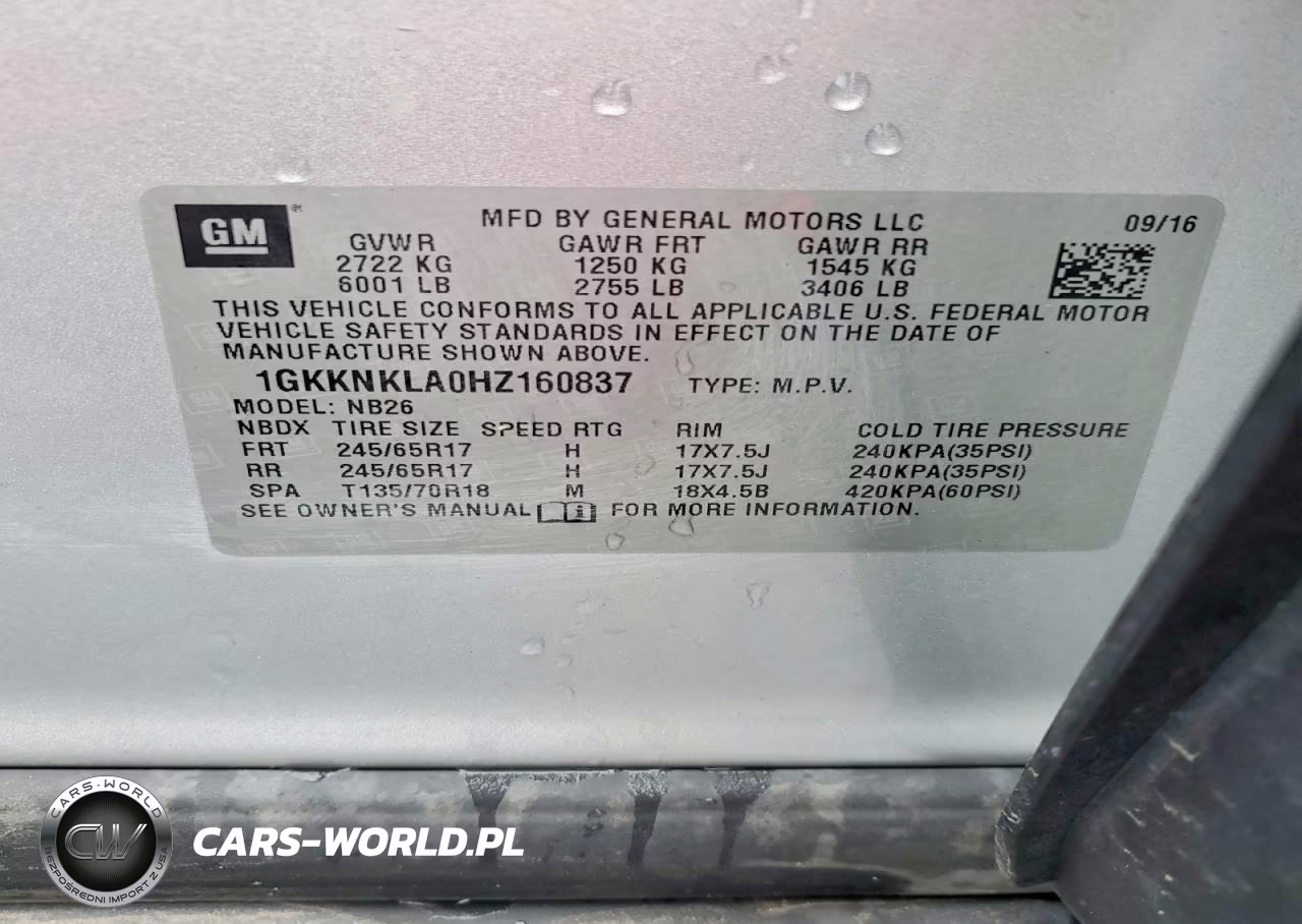2017 GMC Acadia Sle VIN:1GKKNKLA0HZ160837 - 14