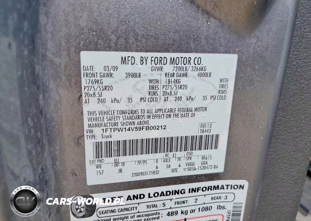 2009 Ford F150 Supercrew VIN:1FTPW14V59FB00212 - 13
