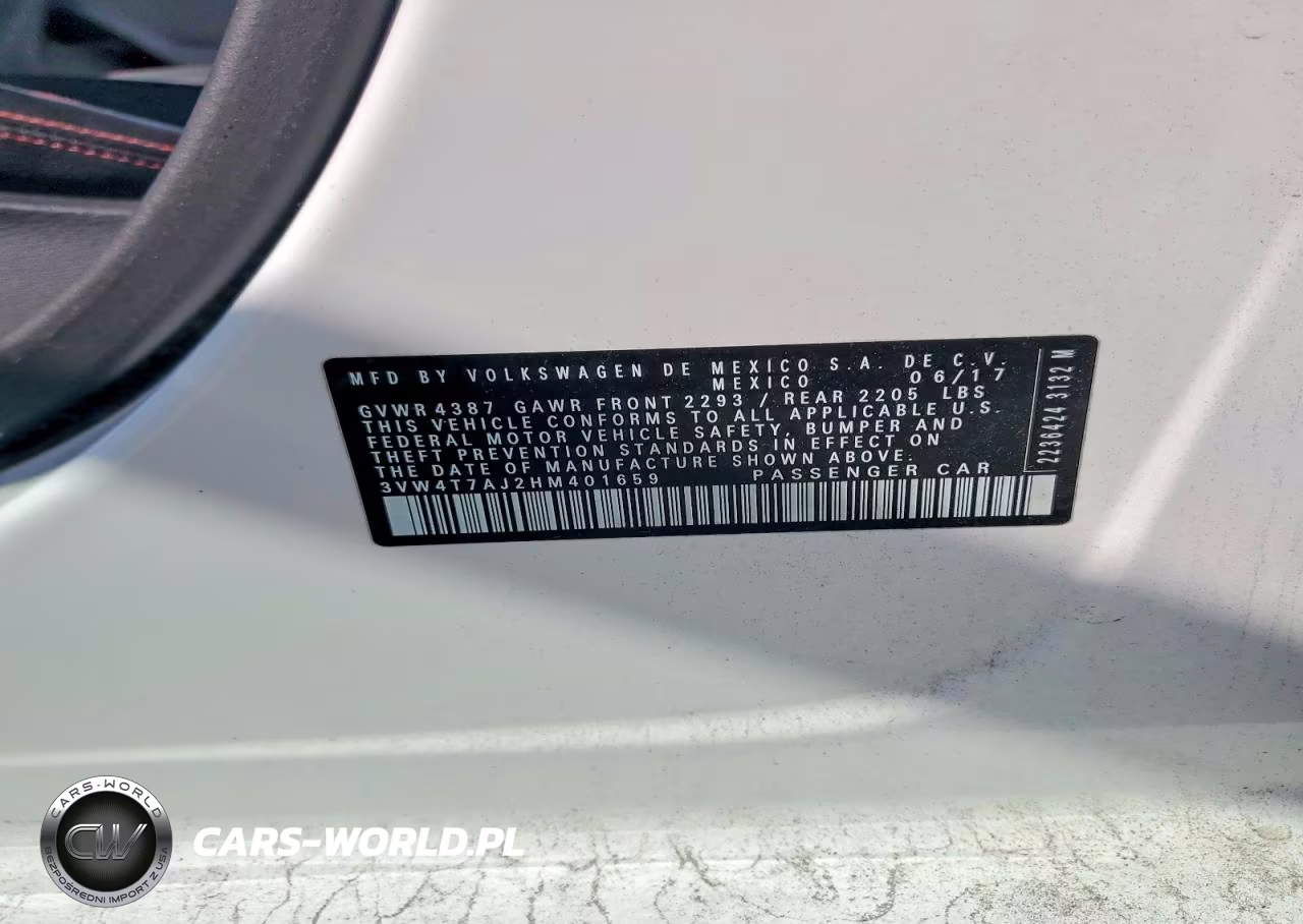 2017 Volkswagen Jetta Gli VIN:3VW4T7AJ2HM401659 - 12
