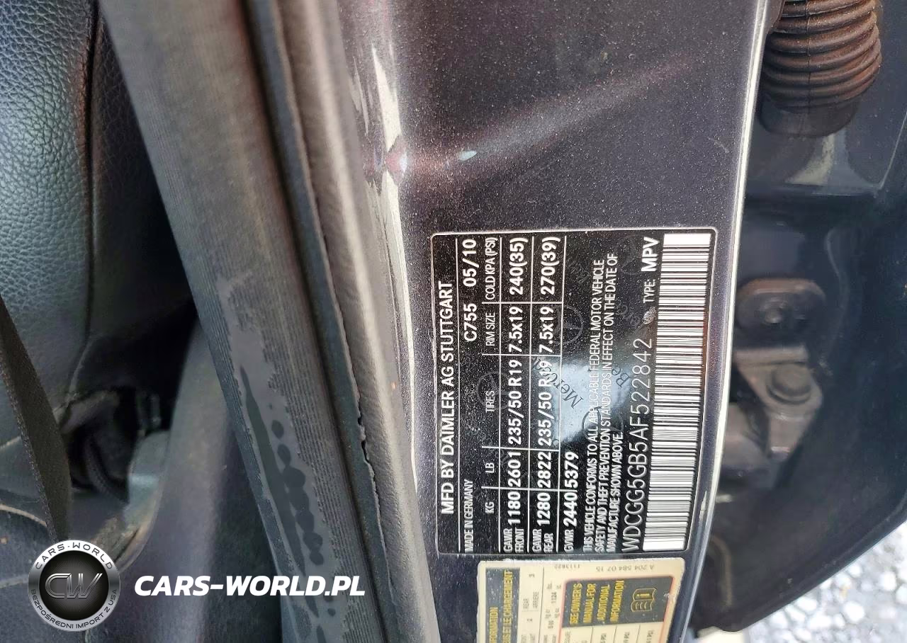 2010 Mercedes-Benz Glk 350 VIN:WDCGG5GB5AF522842 - 13