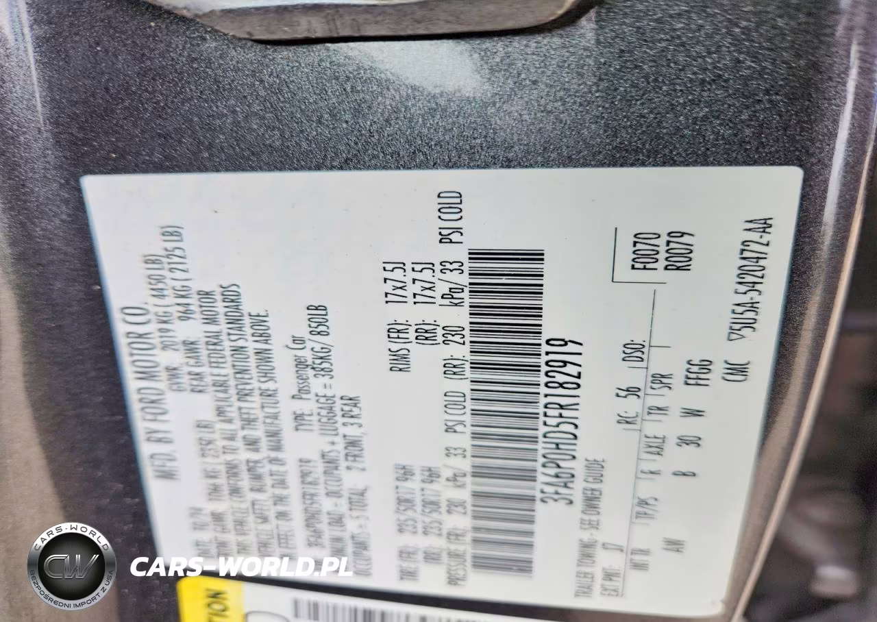 2015 Ford Fusion Se VIN:3FA6P0HD5FR182919 - 12