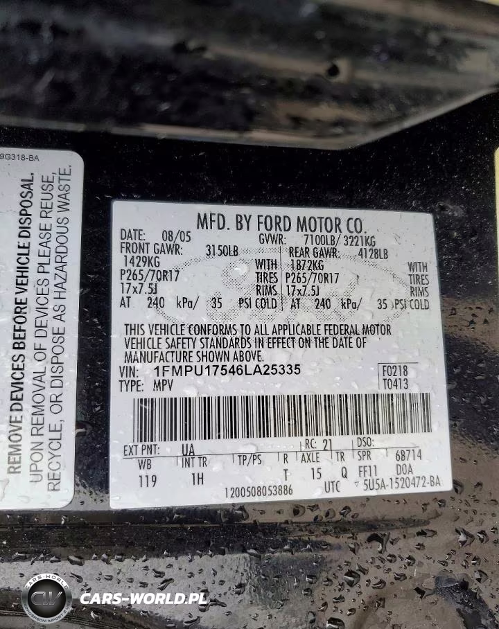 2006 Ford Expedition Eddie Bauer VIN:1FMPU17546LA25335 - 14