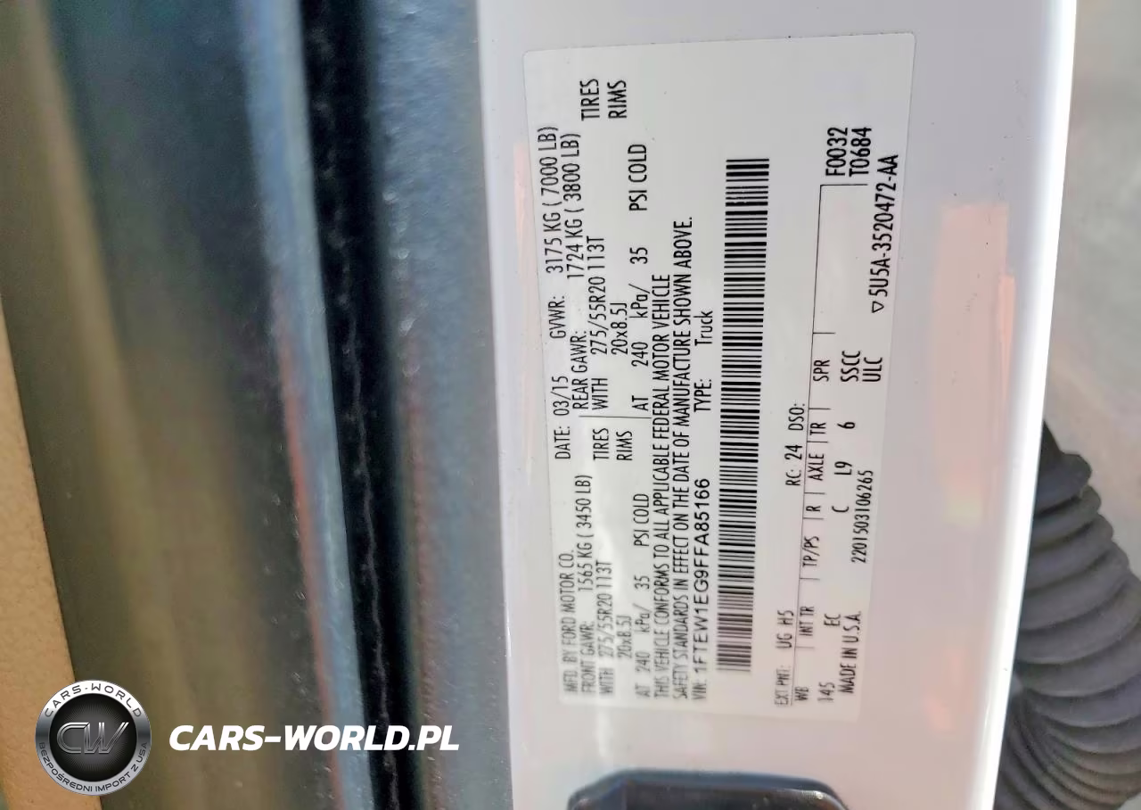 2015 Ford F150 Supercrew VIN:1FTEW1EG9FFA85166 - 12