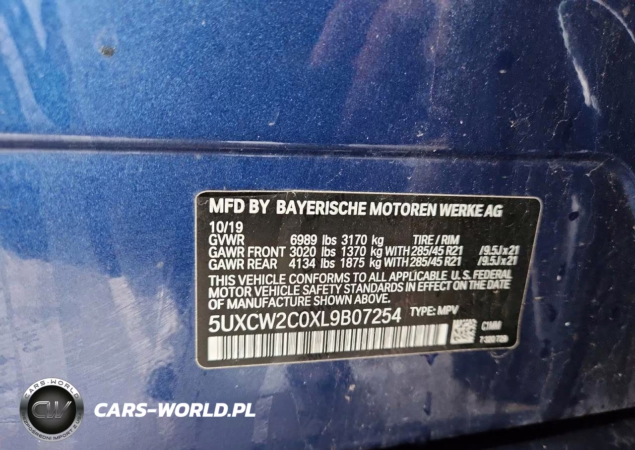 2020 BMW X7 xDrive40I VIN:5UXCW2C0XL9B07254 - 13