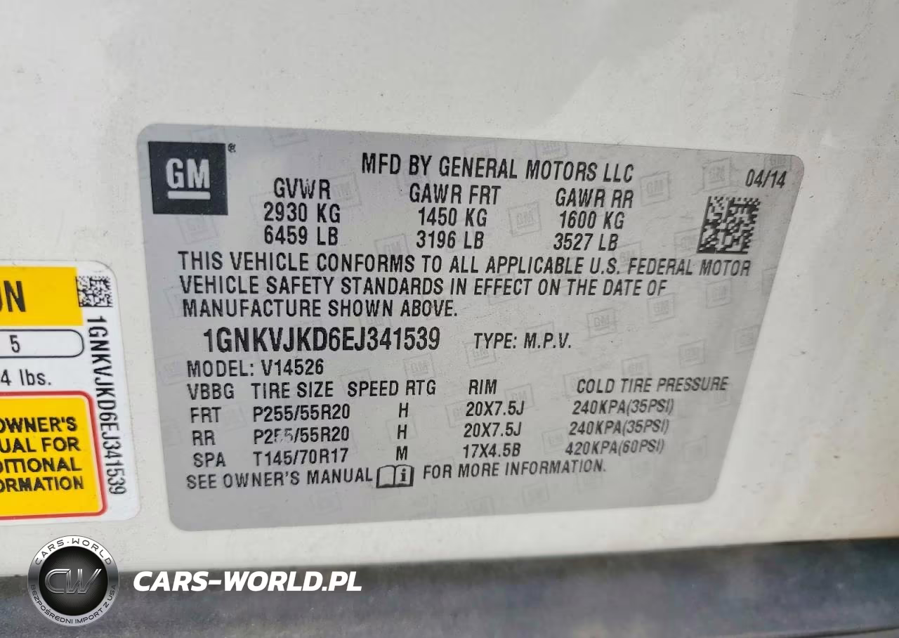 2014 Chevrolet Traverse Ltz VIN:1GNKVJKD6EJ341539 - 13