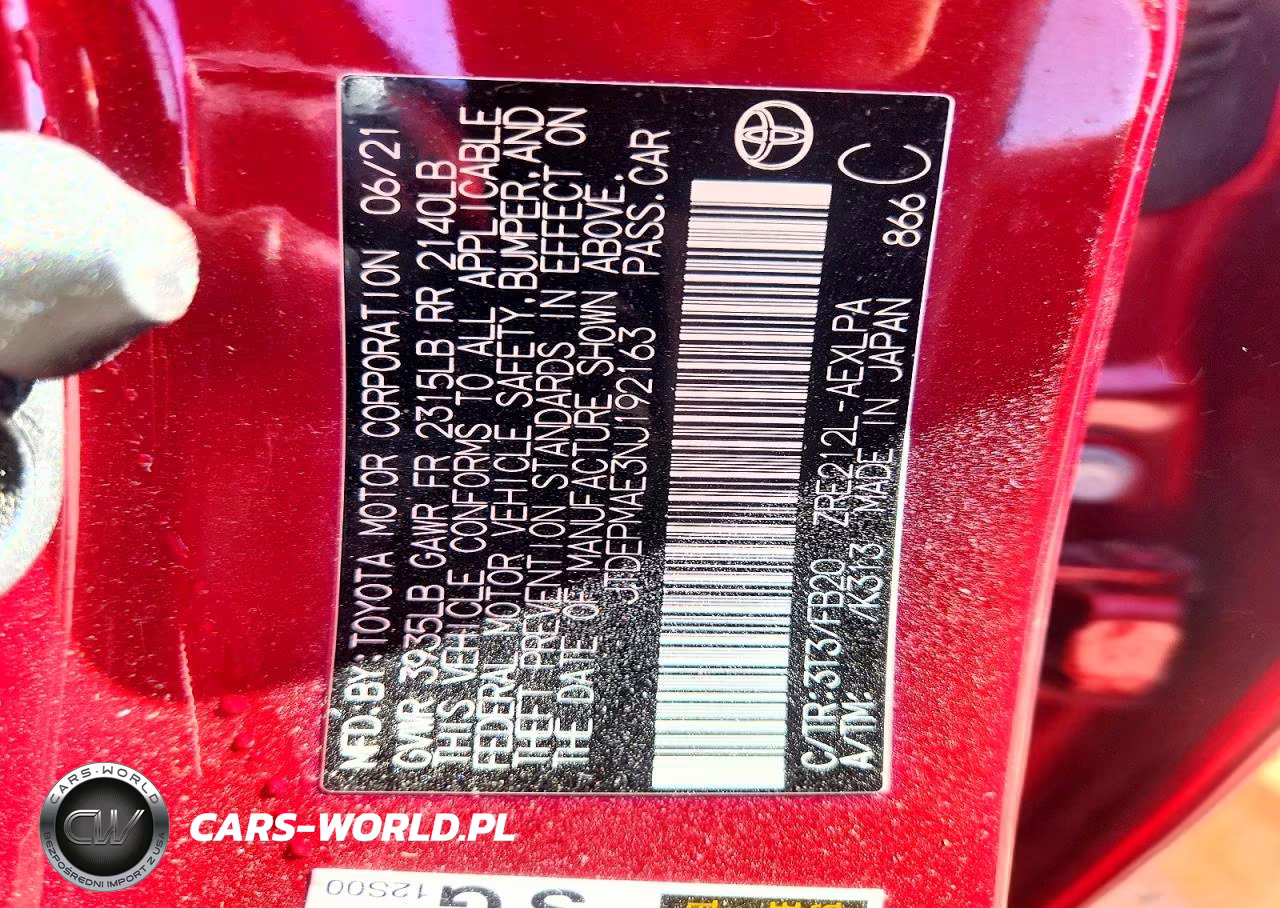 2022 Toyota Corolla Le VIN:JTDEPMAE3NJ192163 - 13