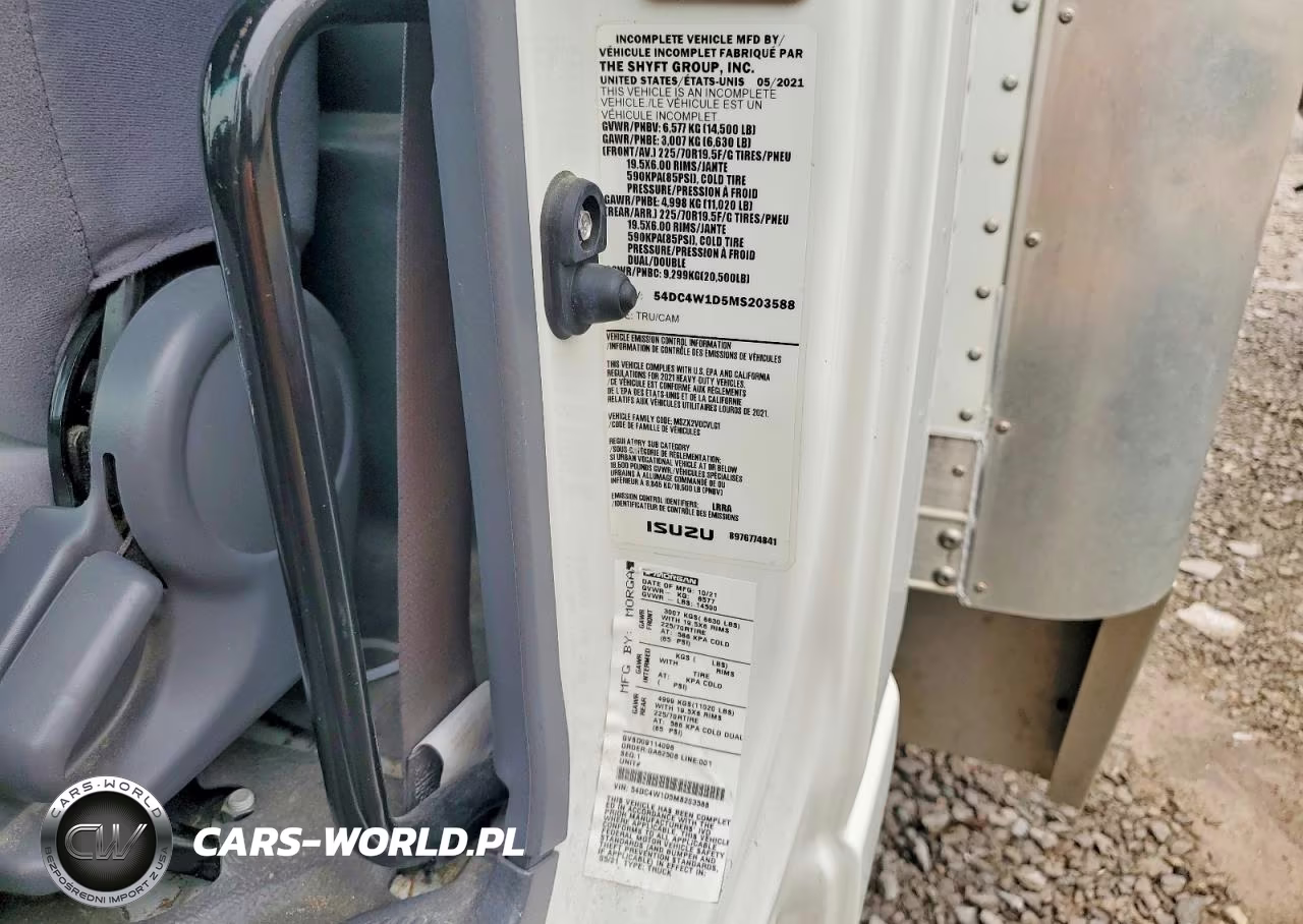 2021 Isuzu Npr Hd Box Truck VIN:54DC4W1D5MS203588 - 13