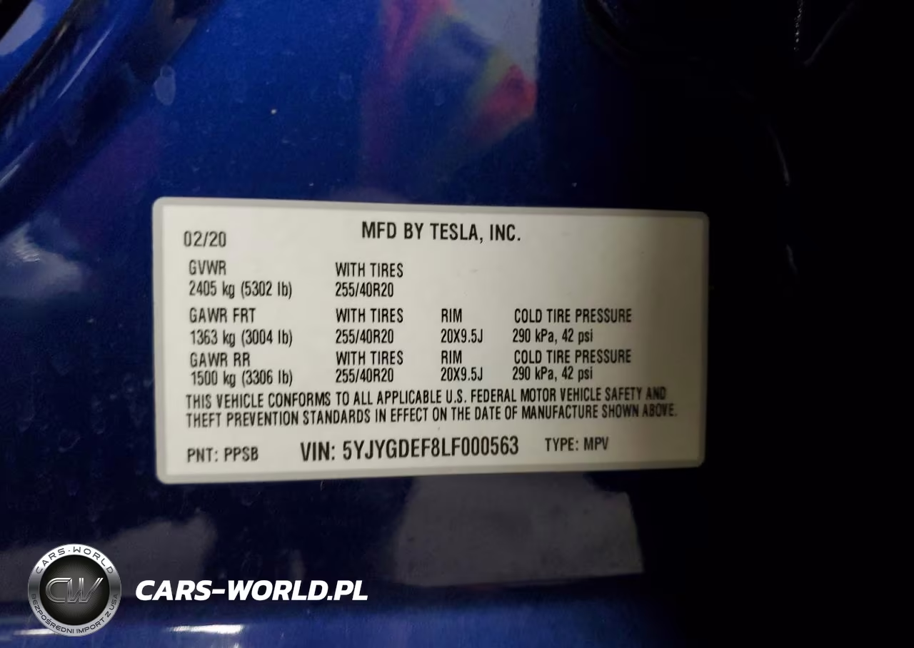 2020 Tesla Model Y VIN:5YJYGDEF8LF000563 - 12