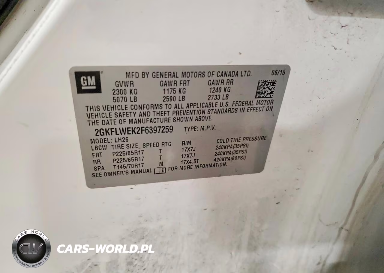 2015 GMC Terrain Sle VIN:2GKFLWEK2F6397259 - 13