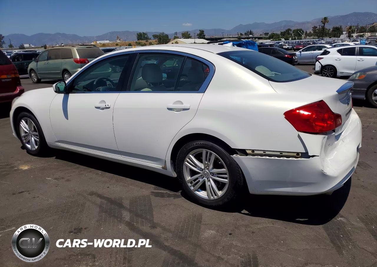 2011 Infiniti G25 Sedan Base VIN:JN1DV6AP9BM601908 - 2