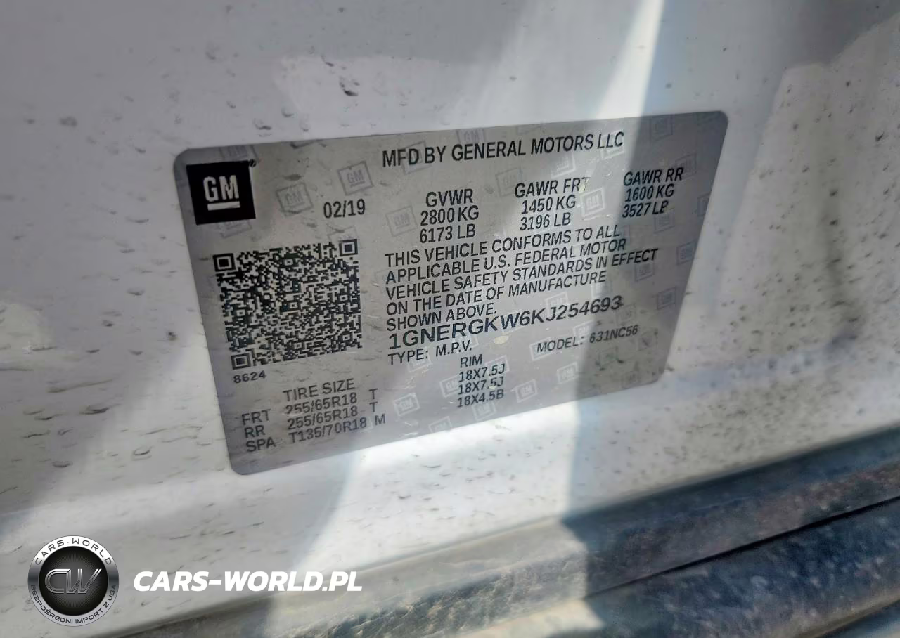 2019 Chevrolet Traverse Lt VIN:1GNERGKW6KJ254693 - 14