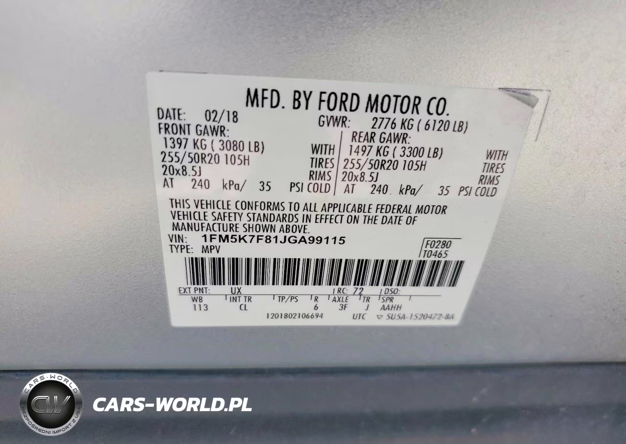 2018 Ford Explorer Limited VIN:1FM5K7F81JGA99115 - 13