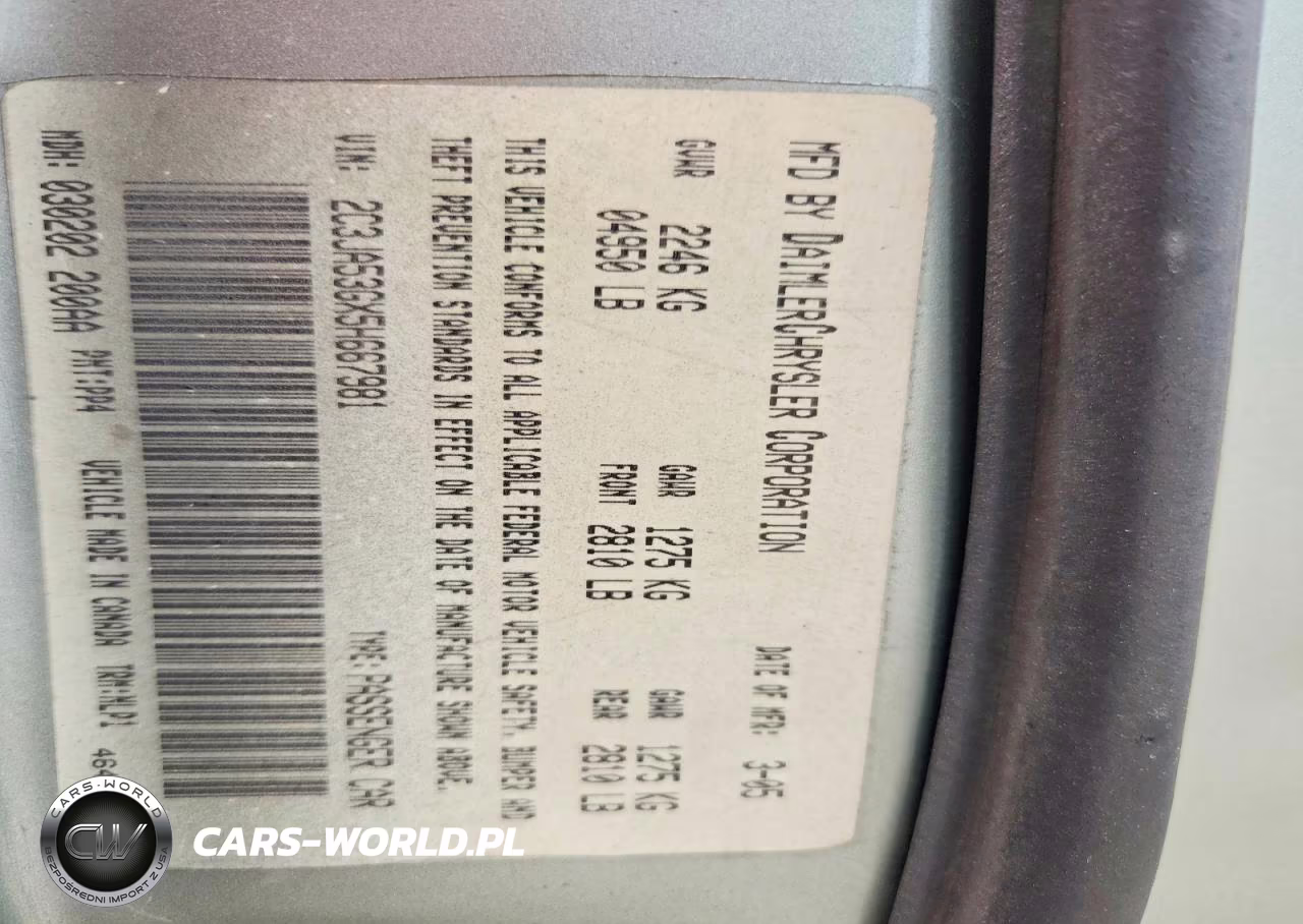 2005 Chrysler 300 Touring VIN:2C3JA53GX5H667981 - 12