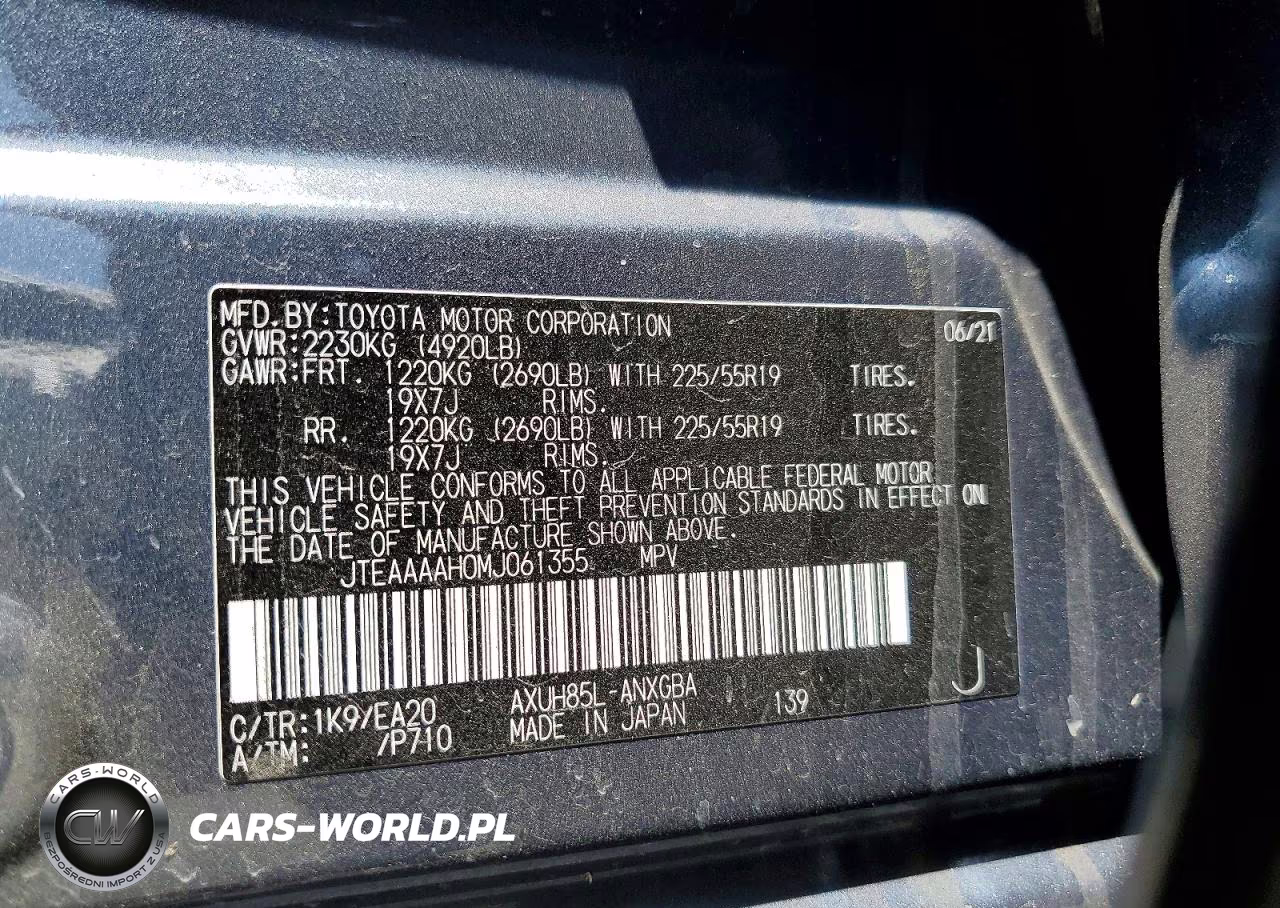 2021 Toyota Venza Xle VIN:JTEAAAAH0MJ061355 - 14