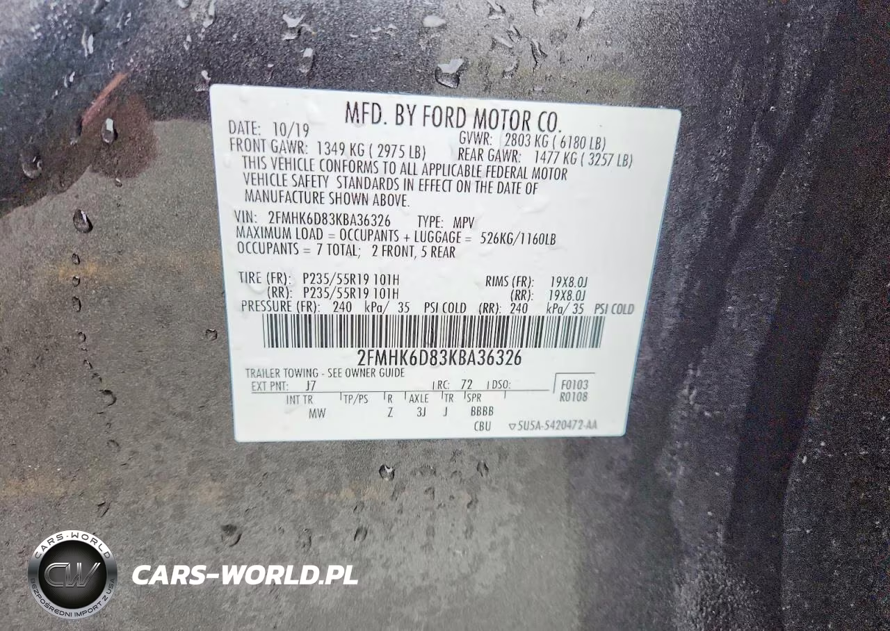 2019 Ford Flex Limited VIN:2FMHK6D83KBA36326 - 13