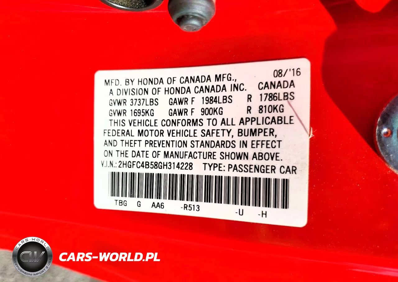 2016 Honda Civic Lx VIN:2HGFC4B58GH314228 - 13