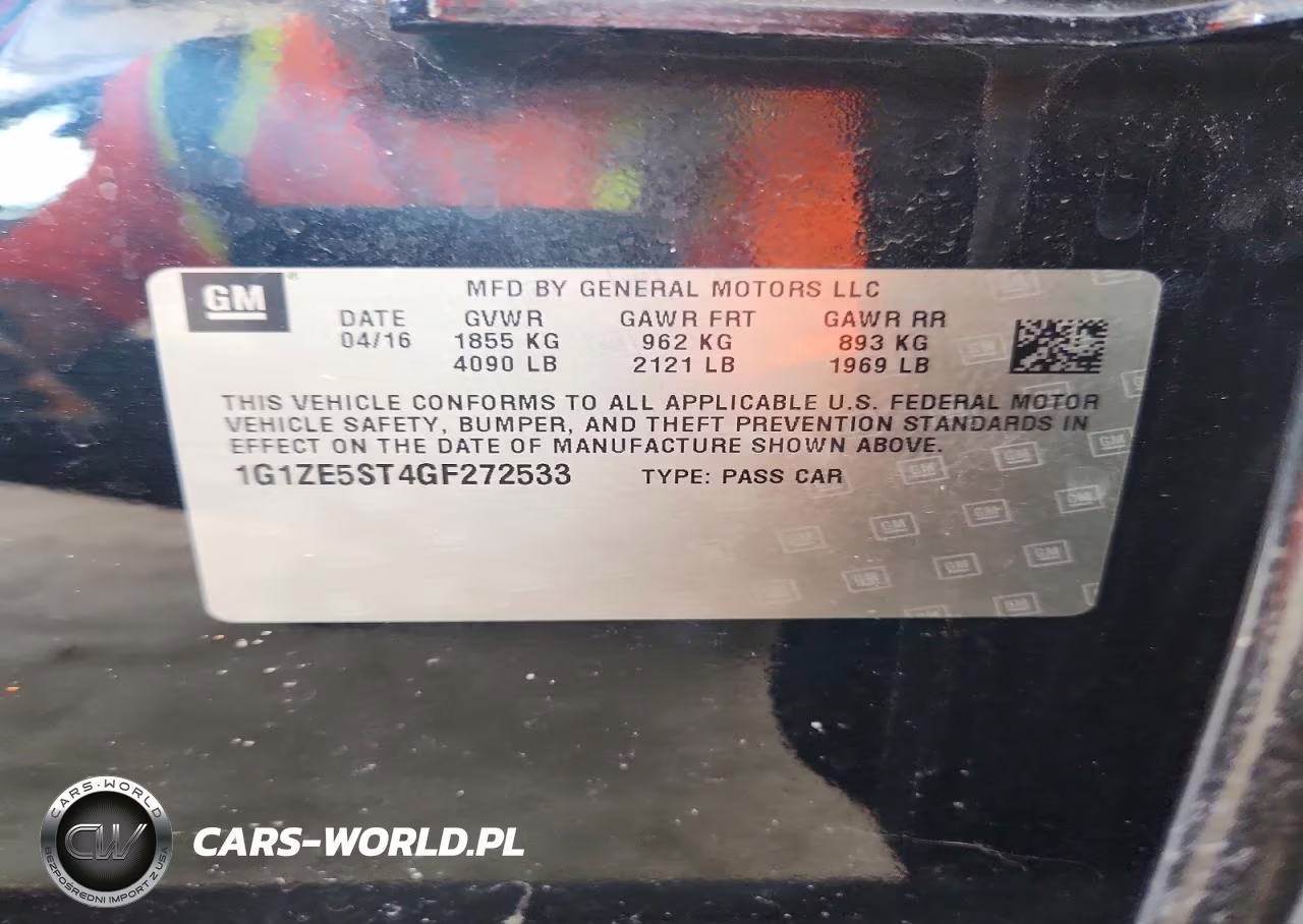 2016 Chevrolet Malibu Lt VIN:1G1ZE5ST4GF272533 - 12