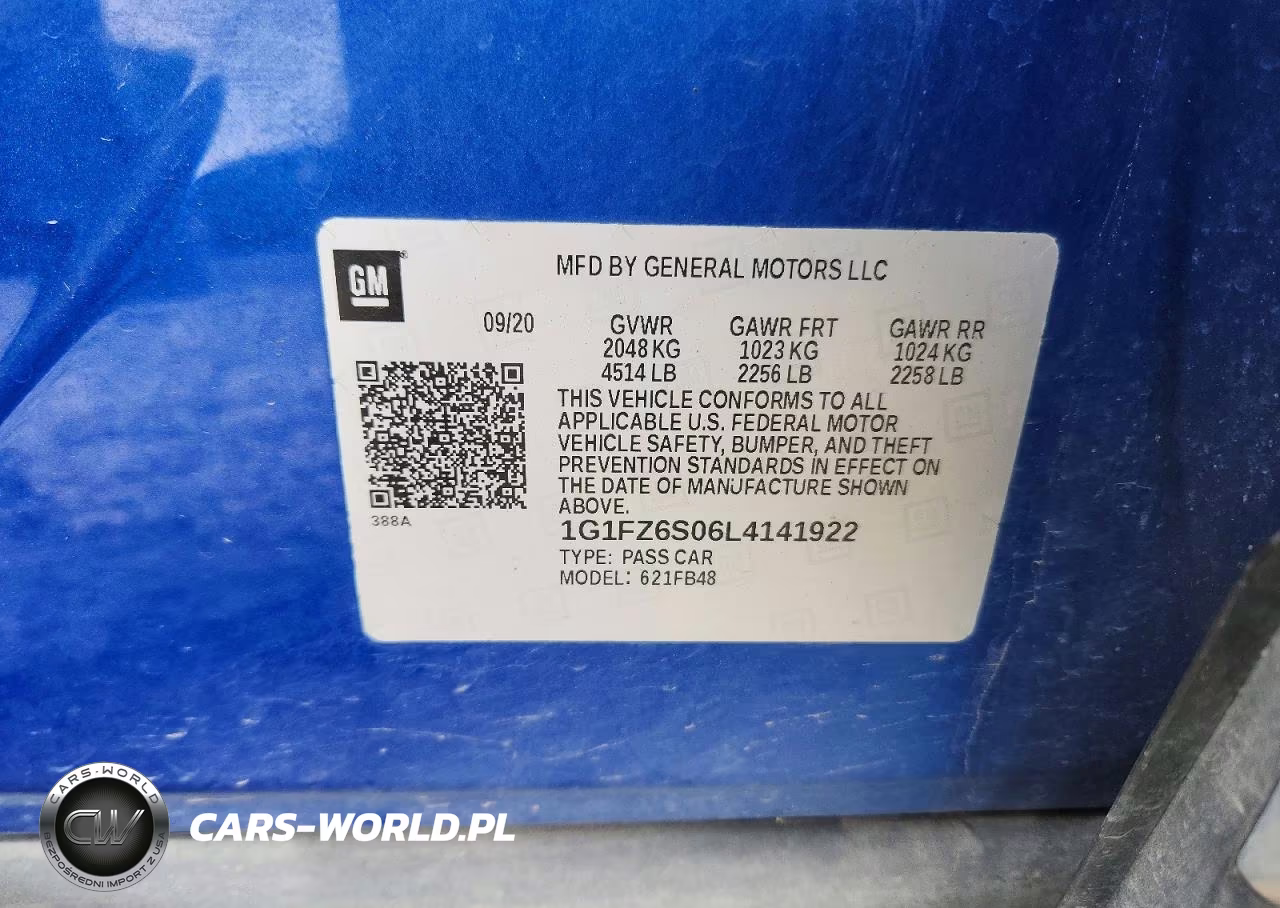 2020 Chevrolet Bolt Ev Premier VIN:1G1FZ6S06L4141922 - 13