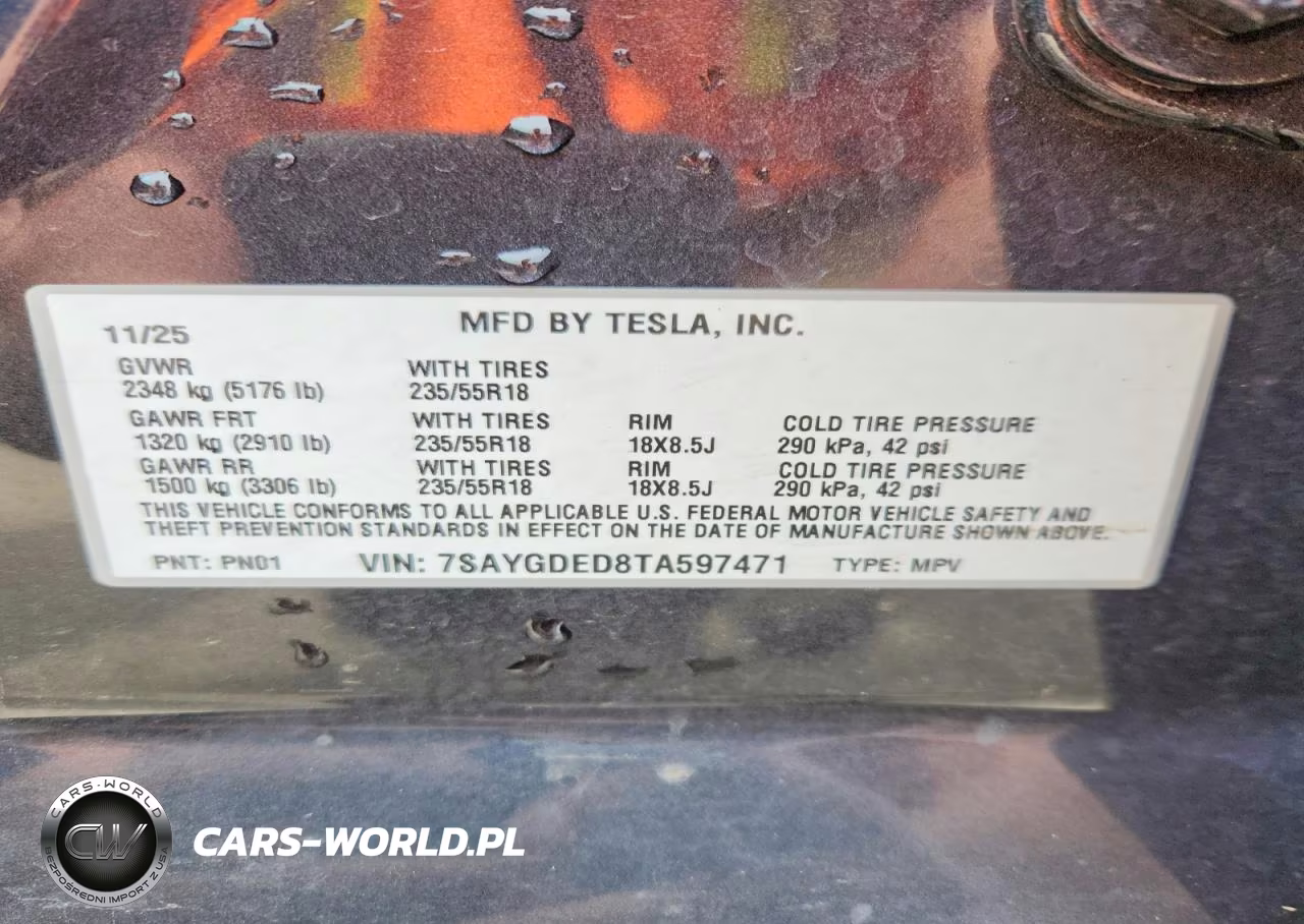2026 Tesla Model Y VIN:7SAYGDED8TA597471 - 13