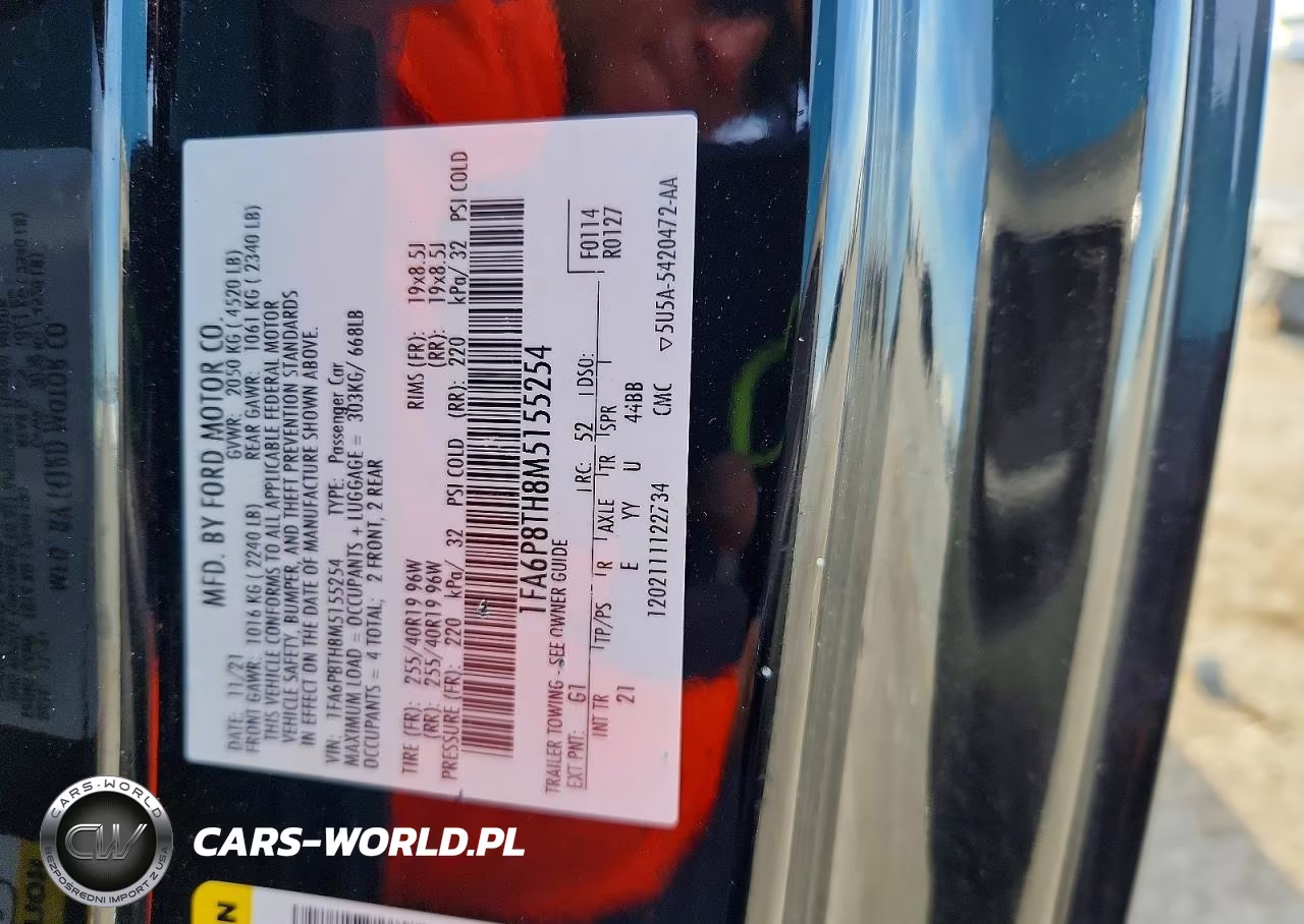 2021 Ford Mustang VIN:1FA6P8TH8M5155254 - 13