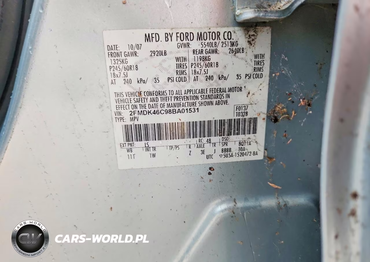 2008 Ford Edge Se VIN:2FMDK46C98BA01531 - 13